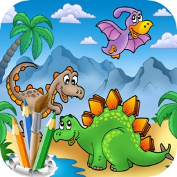 Dino Saurs Coloring Book For Kids