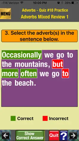 Game screenshot easyLearn Adverbs in English Grammar apk