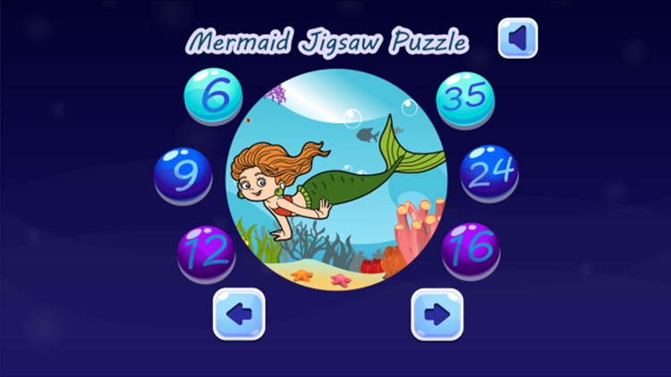 Mermaid Princess Jigsaw Puzzle Games for Toddler