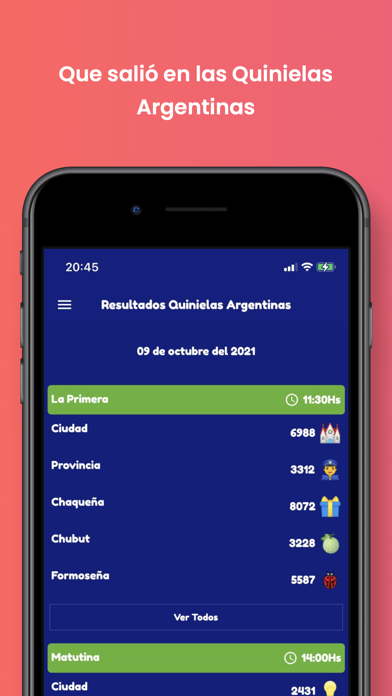 Quinielas Argentinas Screenshot