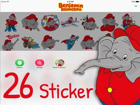 Benjamin Blümchen Stickerのおすすめ画像3