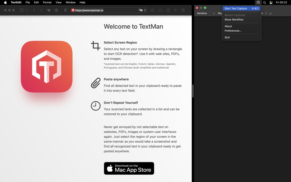#2. TextMan – OCR text detection (macOS) 来自: KF Interactive GmbH
