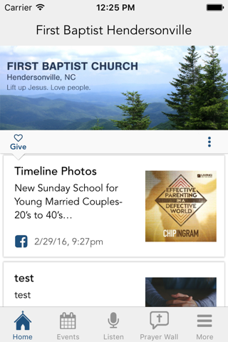 First Baptist Hendersonville screenshot 2