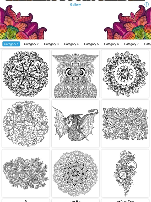 Screenshot #4 pour Livre De Coloriage Mandala coloriages relaxation