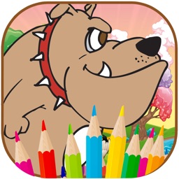 Cute Dogs Coloring book Pour Enfant
