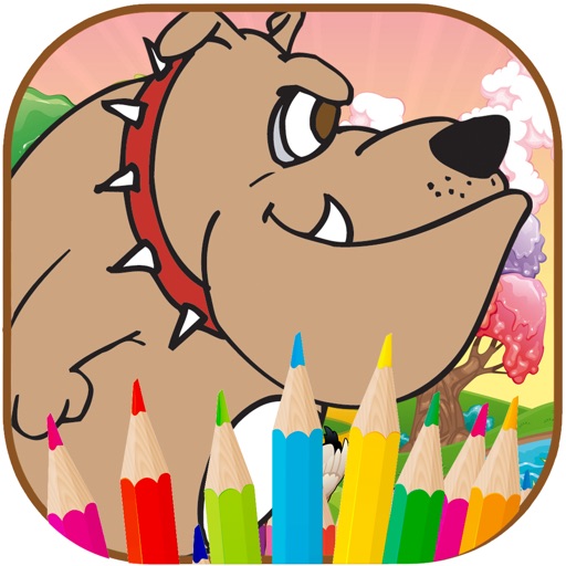 Cute Dogs Coloring book For Kid icon