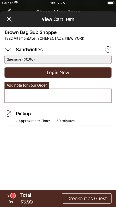 Brown Bag Sub Shoppe Screenshot