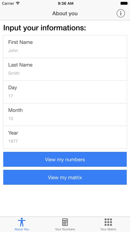 Numerology and Energetic Matrix Calculator