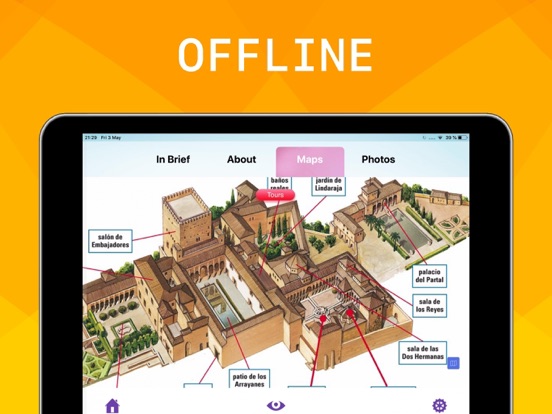 Alhambra Visitor Guide iPad screenshot 4 - Education app
