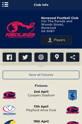 The Official Norwood FC App screenshot 2