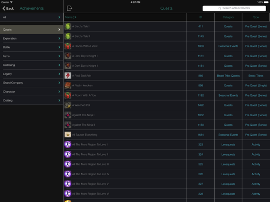 Screenshot #5 pour Pocket Wiki for FF XIV