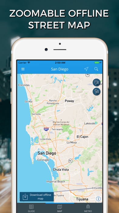 San Diego Travel Guide with Offline Street Map screenshot 4