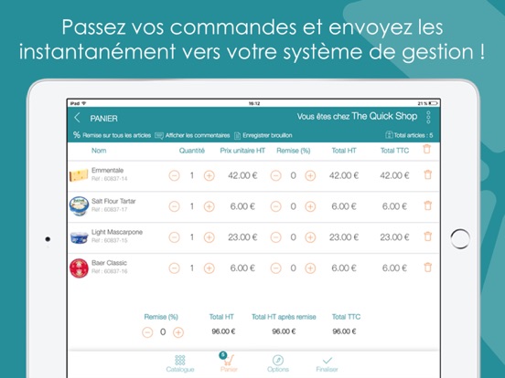 Screenshot #6 pour Application de Prise de Commandes pour Commerciaux