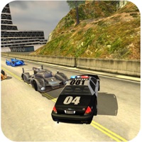 警察の車の追跡：オフロードヒルレーシング