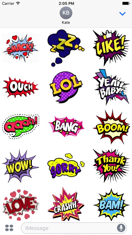 Comics Pop Art Stickers