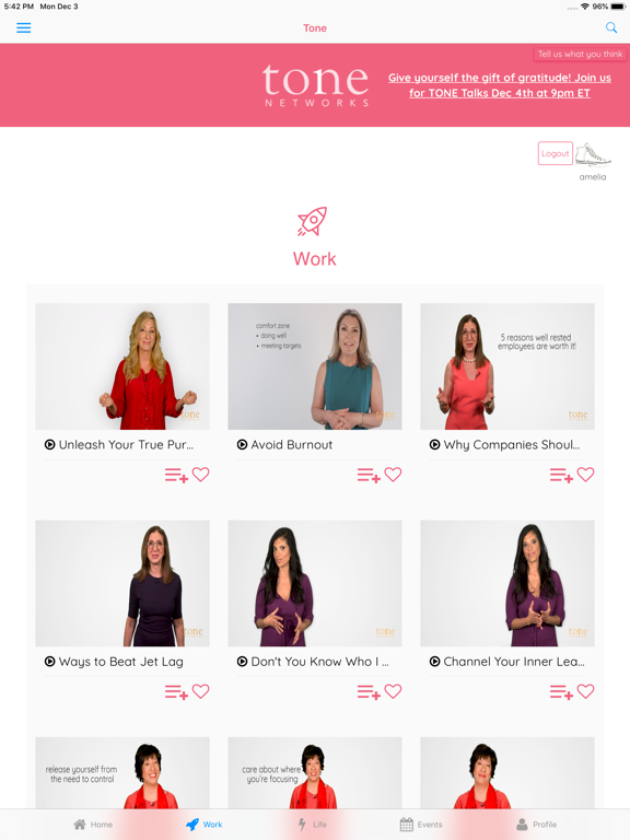 Tone Networks:Advice On Demand iPad screenshot 3 - Lifestyle app