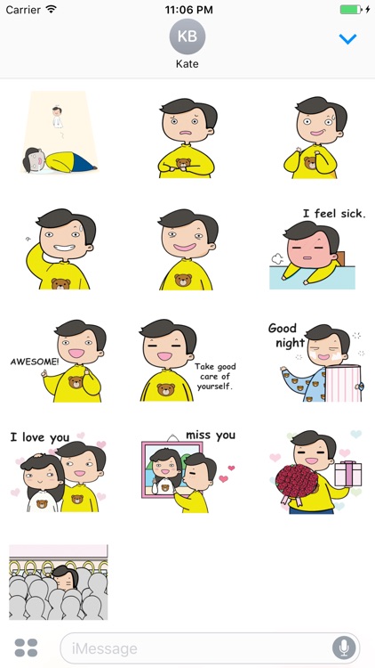 Dmitri The Funny Boy English Stickers