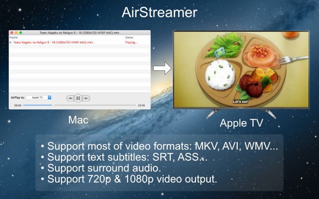 ‎AirStreamer - for Apple TV Screenshot