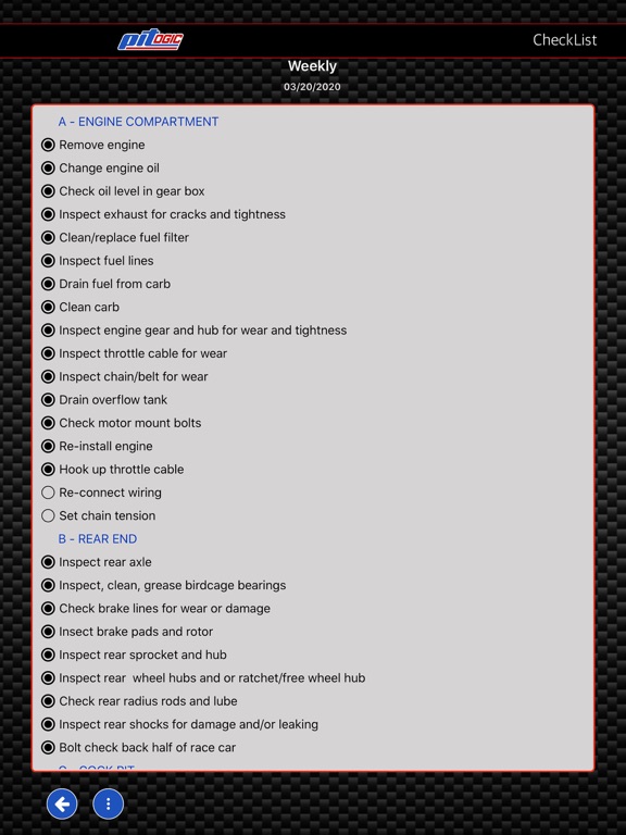 PitLogic iPad screenshot 5 - Sports app
