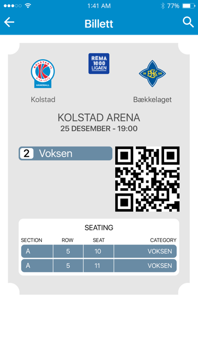 Kolstad håndball Screenshot