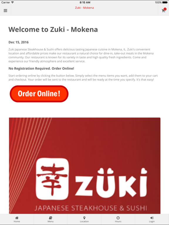 Zuki Mokena Online Ordering