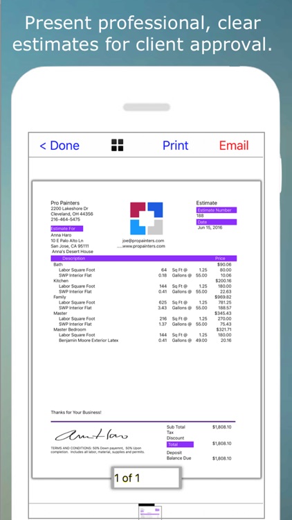 Painting Contractor Estimates