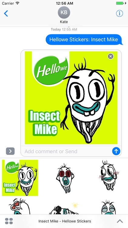 Hellowe Stickers: Insect Mike