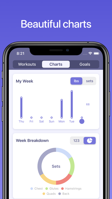 Screenshot #3 pour Liftr - Workout Tracker