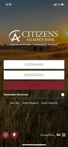 Citizens Alliance Bank screenshot #1 for iPhone