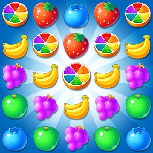 Fruit Yummy Pop - Garden Drop Match 3 Puzzle icon