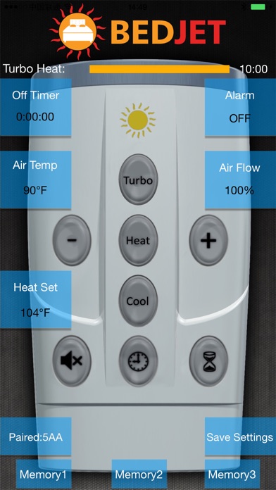 BedJet Remote Control Screenshot 2 - AppWisp.com BedJet Remote Control Screenshot 2 - AppWisp.com