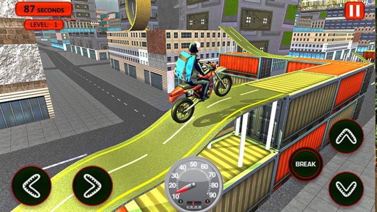 Roof Jumping Bike Parking - Stunt Driving