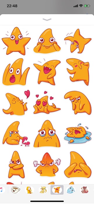 Screenshot of Star Cute Pun Funny Stickers