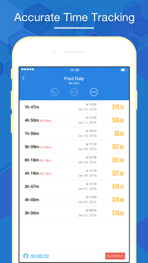 ‎Hours Keeper Pro - Timesheet, Tracking & Billing Screenshot