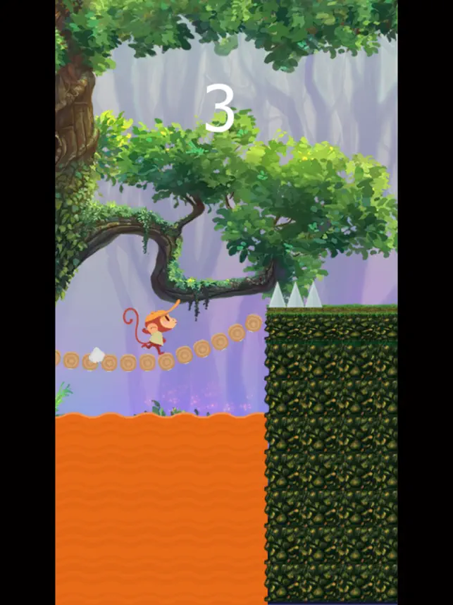 Captura 4 estupendo mono en el bosque salvaje animal juego iphone