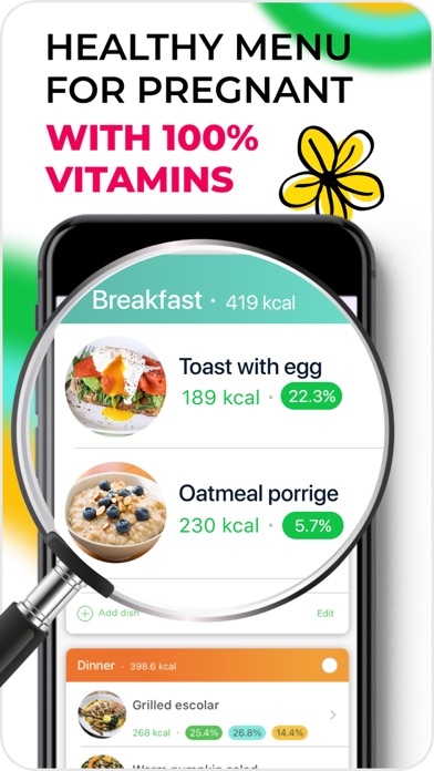 VITA: Pregnancy diet plan Screenshot