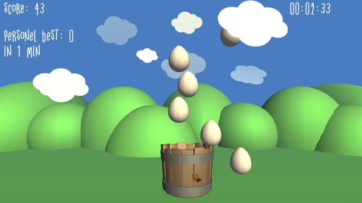 Screenshot #1 pour Egg Splash Catch Falling Ones