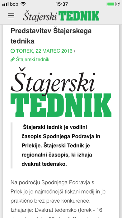 Screenshot #1 pour Štajerski tednik