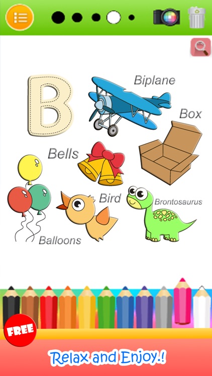 ABC Coloring Book Paint & Draw Page Games For Kids screenshot-3