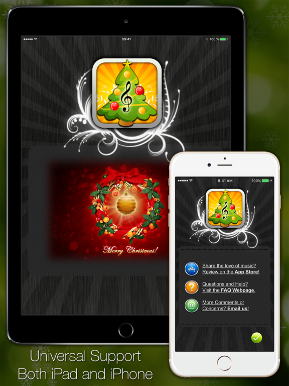 Christmas Songs Music & Carols iPad screenshot