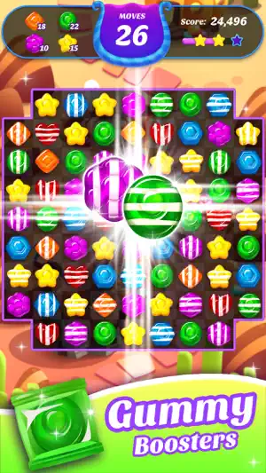 Gummy Candy Blast！Match 3 Game screenshot 2