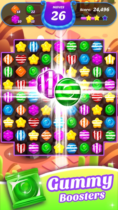 Gummy Candy Blast！Match 3 Game Screenshot