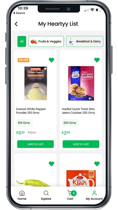 HeartyyFresh: Indian Grocery Screenshot