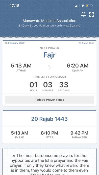Manawatu Muslims Association Screenshot