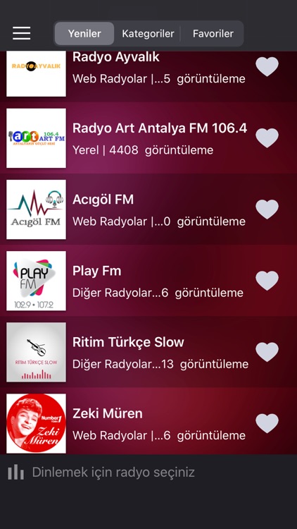 Radyo Dinle - Turkish Radios