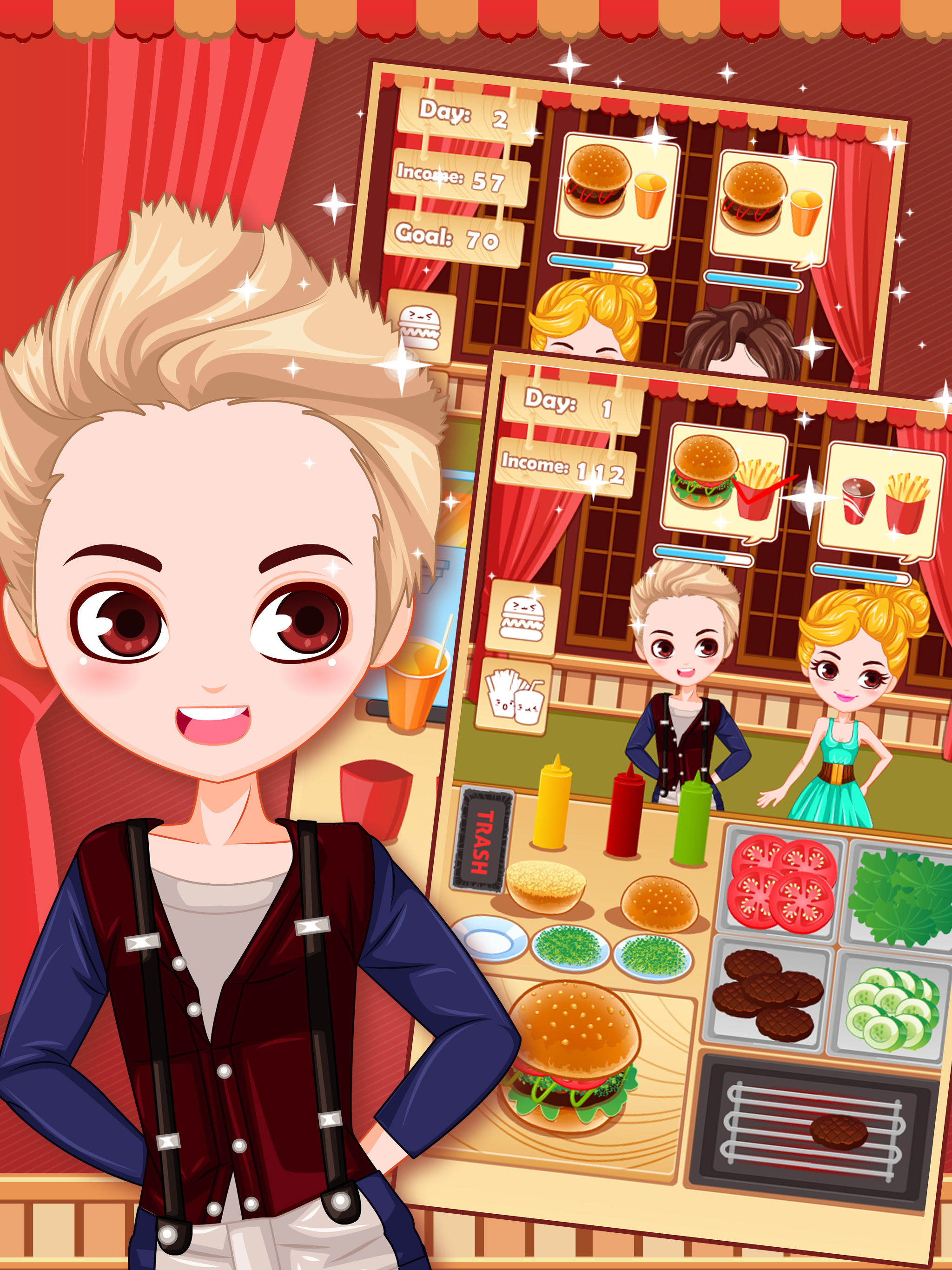 Deluxe Burger Restaurant - cooking game for free screenshot 6