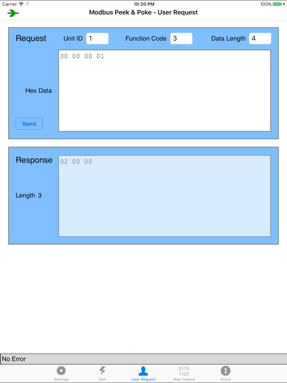 Screenshot #6 pour Modbus Peek & Poke