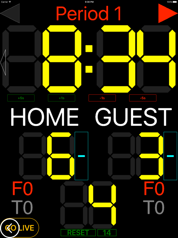My Scoreboard Basketball iPad screenshot 4 - Sports app