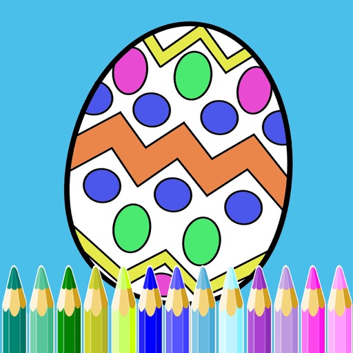 Easter Egg Bunny Coloring Pages Icon