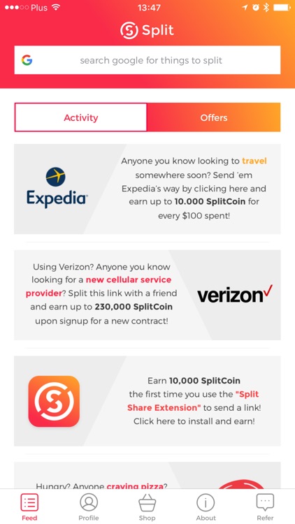 Split - It pays to share!